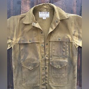 Filson Tan Tin cloth cruiser jacket